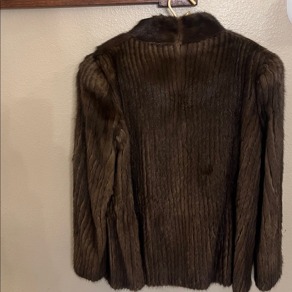 100% Real Vintage Mahogany Mink Fur Coat Beautiful Elegant M - Picture 7 of 14